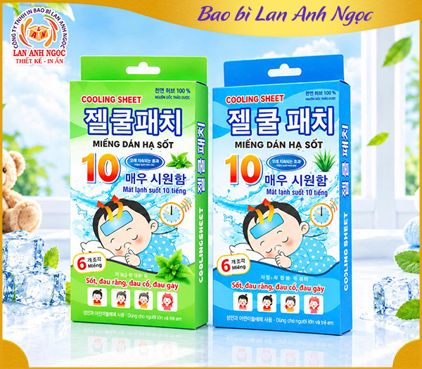 Hộp miếng dán hạ sốt